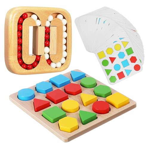 TOYANDONA 1 Satz Geometrische Geduldspiele Interaktive Formen Memory Spiele für Ältere Erwachsene Kognitive Aktivitäten Gedächtnisleistung TOYANDONA 1 Satz Geometrische Geduldspiele Interaktive Formen Memory Spiele für Ältere Erwachsene Kognitive Aktivitäten Gedächtnisleistung von TOYANDONA