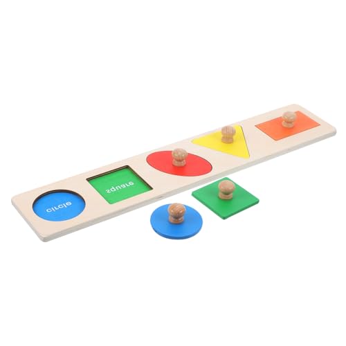 TOYANDONA 1 Satz Geometrisches Holzpuzzle für Kleinkinder Montessori Lernspielzeug Formen und Farben Motorikspielzeug für Frühe Entwicklung Geeignet für Zuhause und Kindergarten TOYANDONA 1 Satz Geometrisches Holzpuzzle für Kleinkinder Montessori Lernspielzeug Formen und Farben Motorikspielzeug für Frühe Entwicklung Geeignet für Zuhause und Kindergarten von TOYANDONA