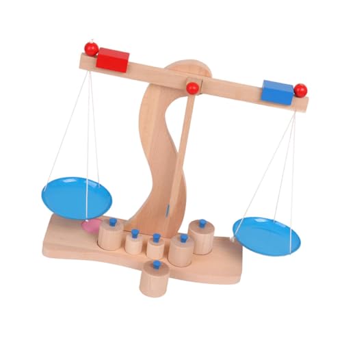 TOYANDONA 1 Satz Gleichgewichtsspiele Für Balance Scale Toy Waage Balancespielzeug Maßstabsgetreues Gleichgewichtsspiel Aus Holz Balance-Spiel Hölzern von TOYANDONA