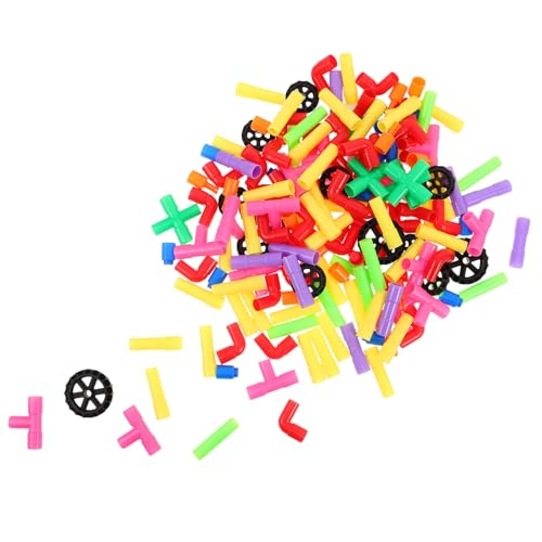 TOYANDONA 1 Satz Großes aus Interlockierenden Farbenfrohen Bauklötzen Lernspielzeug Feinmotorik und Kreativität für Drinnen und Draußen Teile von TOYANDONA