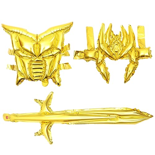 TOYANDONA 1 Satz Halloween-krieger-kostüm Party Aufblasbares Plüsch Rotes Zubehör Schlacht Aufblasbar Für Ninja Lichtschwert Aufblasbares Kostüm Korsage Aluminiumfolie Golden TOYANDONA 1 Satz Halloween-krieger-kostüm Party Aufblasbares Plüsch Rotes Zubehör Schlacht Aufblasbar Für Ninja Lichtschwert Aufblasbares Kostüm Korsage Aluminiumfolie Golden von TOYANDONA
