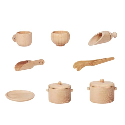 TOYANDONA 1 Satz Holz Geschirr Set Mini-Werkzeuge Für Die Küche Mini-Geschirr- Simulation Küchenspielzeug Geschirr Sensorische Werkzeuge Geschirr Küche Hölzern TOYANDONA 1 Satz Holz Geschirr Set Mini-Werkzeuge Für Die Küche Mini-Geschirr- Simulation Küchenspielzeug Geschirr Sensorische Werkzeuge Geschirr Küche Hölzern von TOYANDONA
