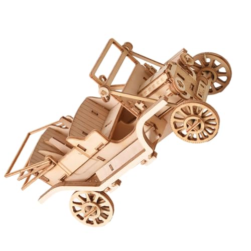 TOYANDONA 1 Satz Holz Puzzle DIY Bausatz Kreatives Spielzeugmodell im Stil für Handgemachte Holzspielzeuge Hand Augen Koordination und Intellektuellen Entwicklung von TOYANDONA