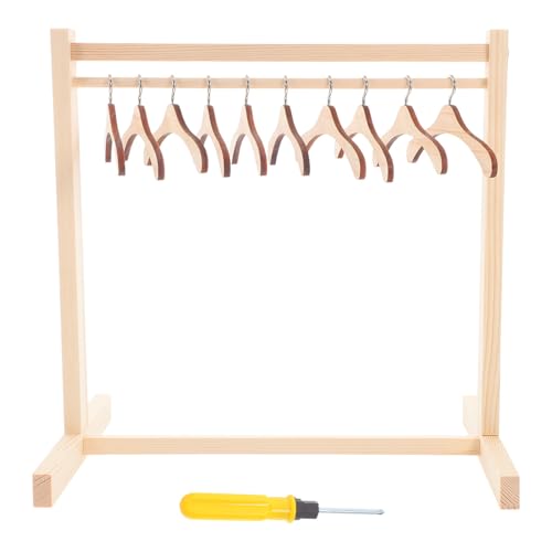 TOYANDONA 1 Satz Holzpuppen Kleiderständer Miniatur Puppenkleider Bügel für Puppenhaus Zubehör Geeignet zum Organisieren und Ausstellen von Prinzessinnenkleidern und Outfits TOYANDONA 1 Satz Holzpuppen Kleiderständer Miniatur Puppenkleider Bügel für Puppenhaus Zubehör Geeignet zum Organisieren und Ausstellen von Prinzessinnenkleidern und Outfits von TOYANDONA
