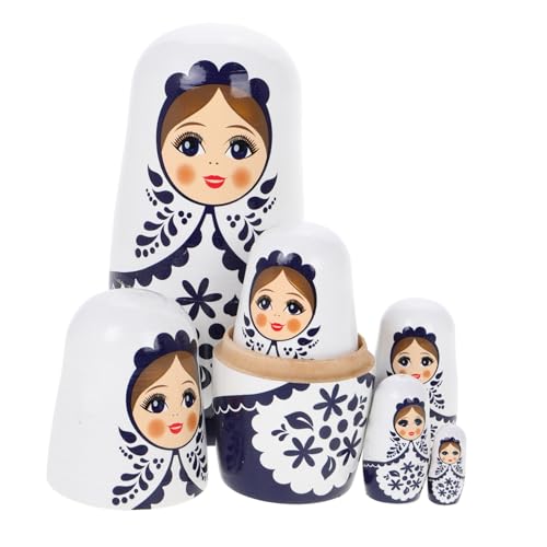 TOYANDONA 1 Satz Holzpuppenspielzeug Geburtstagsgeschenk für Nistpuppen DIY Schmuckhandwerk für Kindergeburtstag gastgeschenke Kaninchen Kinderverzierung von TOYANDONA