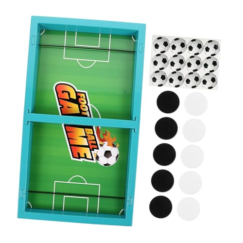 TOYANDONA 1 Satz Hüpfendes Schach Brettspiele Tisch-Desktop-Kampf Partybedarf -brettspiel Schach Schnelles Sling-Puck-Spiel Partyzubehör Sky-Blue P.s von TOYANDONA