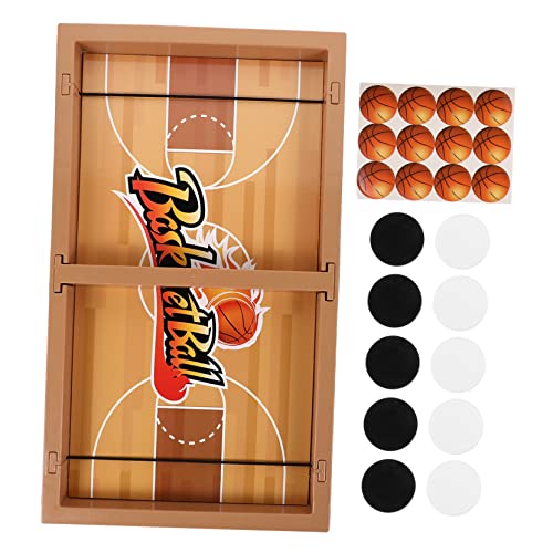 TOYANDONA 1 Satz Hüpfendes Schach Partyzubehör Schach Partybedarf Tisch-Desktop-Kampf Brettspiele Hockey-tischspiel Schnelles Sling-Puck-Spiel -brettspiel Plastik von TOYANDONA