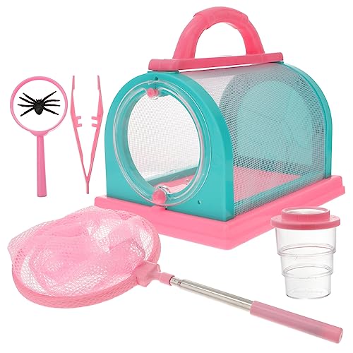 TOYANDONA 1 Satz Insektenbeobachtungsset Fallen Fänger fliegen fangen Naturerkundungswerkzeug Insektenfangnetz Insektenfang-Box-Kit Fangset für Beobachtungskäfig Stoff Rosa TOYANDONA 1 Satz Insektenbeobachtungsset Fallen Fänger fliegen fangen Naturerkundungswerkzeug Insektenfangnetz Insektenfang-Box-Kit Fangset für Beobachtungskäfig Stoff Rosa von TOYANDONA