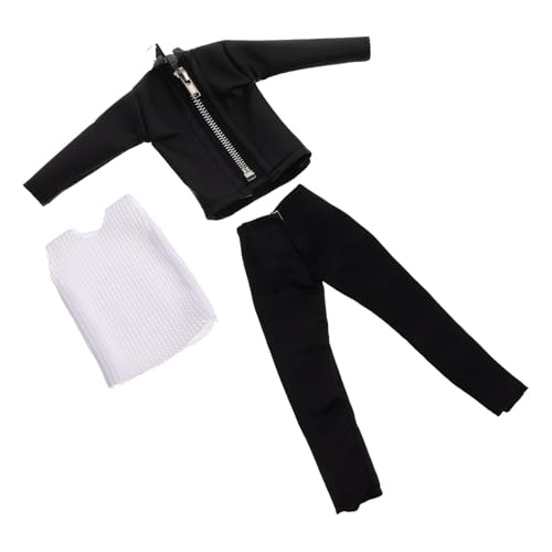 TOYANDONA 1 Satz Junge Puppenbekleidung Set Realistische PU Jacke und Hose Outfit Modischer Anzug für Puppen Rollenspiel und Sammler TOYANDONA 1 Satz Junge Puppenbekleidung Set Realistische PU Jacke und Hose Outfit Modischer Anzug für Puppen Rollenspiel und Sammler von TOYANDONA