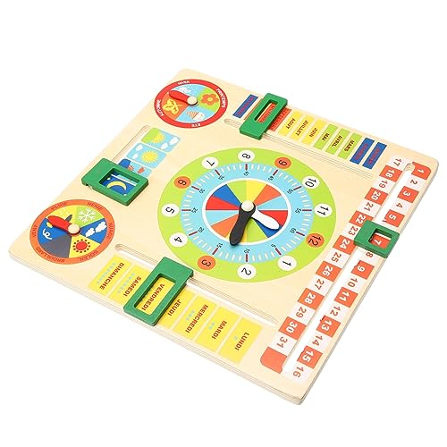 TOYANDONA 1 Satz Kalender Uhr Für Kleinkinder Adventskalender Adventskalender Für Kalender Kinderspielzeug Kalenderuhr Aus Holz Lernen Spielzeuguhr Holz TOYANDONA 1 Satz Kalender Uhr Für Kleinkinder Adventskalender Adventskalender Für Kalender Kinderspielzeug Kalenderuhr Aus Holz Lernen Spielzeuguhr Holz von TOYANDONA