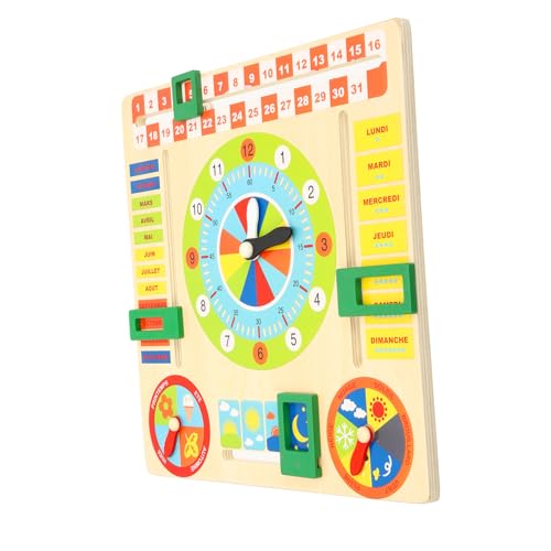 TOYANDONA 1 Satz Kalender Uhr Kalender für für 4 jährige Lernspielzeug für Kleinkinder Spielzeuguhr Wochentage für Kleinkinder Lernen Holz TOYANDONA 1 Satz Kalender Uhr Kalender für für 4 jährige Lernspielzeug für Kleinkinder Spielzeuguhr Wochentage für Kleinkinder Lernen Holz von TOYANDONA
