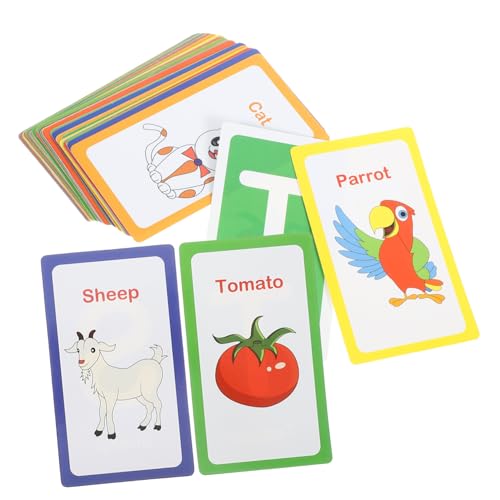 TOYANDONA 1 Satz Karteikarten zur Früherziehung Spiele Babys blinken Kleinkinder stickkarten für kindercards interessantes Lernspielzeug interessantes Kinderspielzeug Papier von TOYANDONA