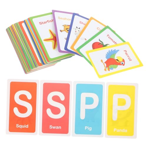 TOYANDONA 1 Satz Karteikarten zur Früherziehung blinken Babys Spiele Kleinkinder stickkarten für kindercards Karten Englische Lernkarten Kleinkind-Flash-Karte Papier TOYANDONA 1 Satz Karteikarten zur Früherziehung blinken Babys Spiele Kleinkinder stickkarten für kindercards Karten Englische Lernkarten Kleinkind-Flash-Karte Papier von TOYANDONA