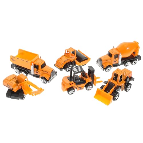 TOYANDONA 1 Satz Kinderautospielzeug kinderfahrzeug Fahrzeug spielzeugautos Auto spielzeugbagger Model Auto kindergeburtstags mitgebsel Engineering-LKW Bauwagen Yellow von TOYANDONA