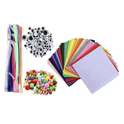 TOYANDONA 1 Satz Kinderdrehstabspielzeug kinderspielzeug bastelset Craft Set Filzstoff nähen Vorschulspielzeug Drehstange DIY Handwerk drehstange selber Machen Colorful von TOYANDONA