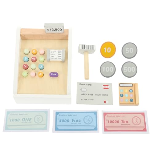 TOYANDONA 1 Satz Kinderkasse Kassenmodell Registrierkasse Für Kleinkinder Registrierkasse Für Cartoon-registrierkassenspielzeug Supermarktkasse Emulationskasse Holz TOYANDONA 1 Satz Kinderkasse Kassenmodell Registrierkasse Für Kleinkinder Registrierkasse Für Cartoon-registrierkassenspielzeug Supermarktkasse Emulationskasse Holz von TOYANDONA