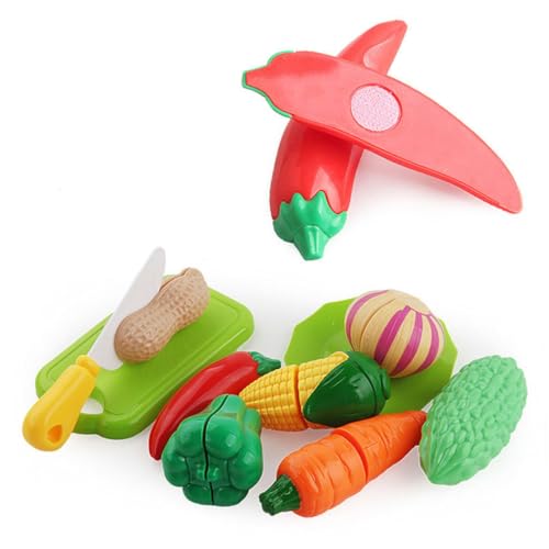TOYANDONA 1 Satz Schneiden Von Gemüsespielzeug Spielzeuge Spielzeug Schneiden Kind Lebensmittel Einstellen von TOYANDONA