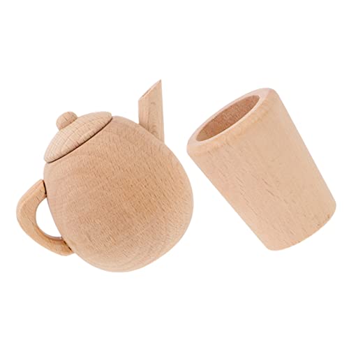 TOYANDONA Mini-teeservice Aus Holz Spielzeug Rollenspiel Teeparty-Set Für Jungen Und Mädchen Puppenzubehör Für Mädchen TOYANDONA Mini-teeservice Aus Holz Spielzeug Rollenspiel Teeparty-Set Für Jungen Und Mädchen Puppenzubehör Für Mädchen von TOYANDONA