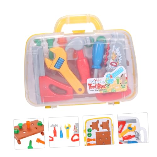 TOYANDONA 1 Satz Kinderspielzeug kinderwerkbank werkbänke für Spielzeugwerkzeugset Werkstatt-Werkzeugkasten- Spielzeugbausatz für die Bauwerkstatt Kinderspiele Plastik Brown TOYANDONA 1 Satz Kinderspielzeug kinderwerkbank werkbänke für Spielzeugwerkzeugset Werkstatt-Werkzeugkasten- Spielzeugbausatz für die Bauwerkstatt Kinderspiele Plastik Brown von TOYANDONA