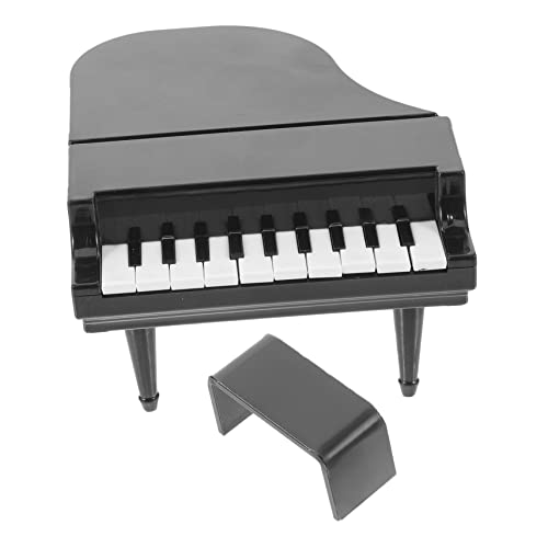 TOYANDONA 1 Satz Kinderspielzeugklaviermodell Piano-Statue Möbel Und Accessoires Kleines Tastenklavier Mini-Gitarre Mini-Klavier Miniaturfiguren Miniaturen Kinderklavier Plastik Black von TOYANDONA