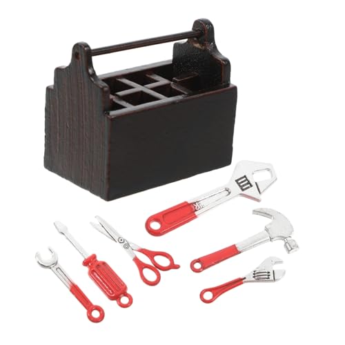TOYANDONA 1 Satz Kleine Werkzeugkiste Miniatur Reparierter Bausatz Mini-möbelmodell Mini-werkzeugsatz Mini-werkzeugkasten- Lustiges Werkzeugkastendekor Mini Hausmöbel Holz TOYANDONA 1 Satz Kleine Werkzeugkiste Miniatur Reparierter Bausatz Mini-möbelmodell Mini-werkzeugsatz Mini-werkzeugkasten- Lustiges Werkzeugkastendekor Mini Hausmöbel Holz von TOYANDONA