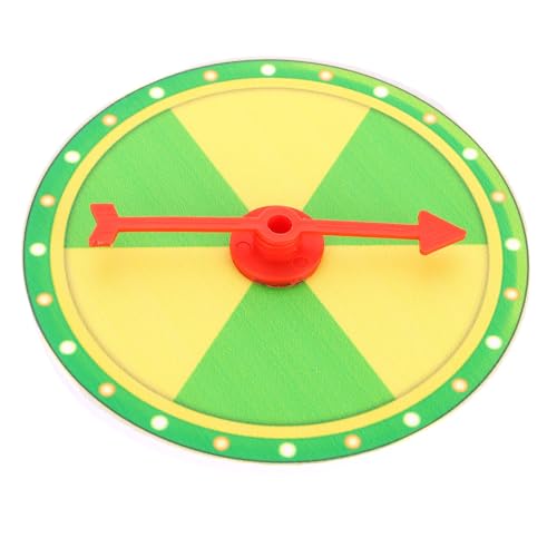 TOYANDONA 1 Satz Kleiner Plattenspieler Heimwerken Rad für Preise Drehscheibe Wandspiel Fiar plastiktisch drehteller kleines Preisrad selber Machen Party hängendes Preisrad Green von TOYANDONA