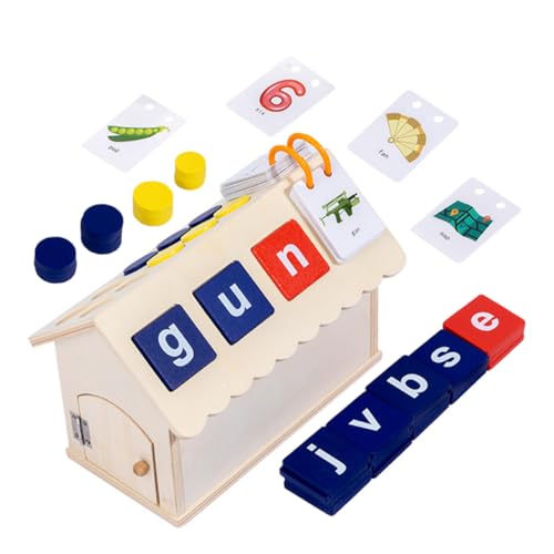 TOYANDONA 1 Satz Kleinkinderhütte Englische Wörter Buchstabieren Blöcke Alphabet-Buchstabierspiele für Briefkabine pädagogisches Werkzeug für Briefe Karten Lernspielzeug Holz TOYANDONA 1 Satz Kleinkinderhütte Englische Wörter Buchstabieren Blöcke Alphabet-Buchstabierspiele für Briefkabine pädagogisches Werkzeug für Briefe Karten Lernspielzeug Holz von TOYANDONA