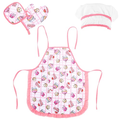 TOYANDONA 1 Satz Kochset Für Werkzeug Kinderkochschürzen Für Mädchen Kinderschürze Und Kochmütze Kinderschürzen Zum Kochen Jungenschürzen Zum Kochen Von Kindern Rosa Stoff TOYANDONA 1 Satz Kochset Für Werkzeug Kinderkochschürzen Für Mädchen Kinderschürze Und Kochmütze Kinderschürzen Zum Kochen Jungenschürzen Zum Kochen Von Kindern Rosa Stoff von TOYANDONA