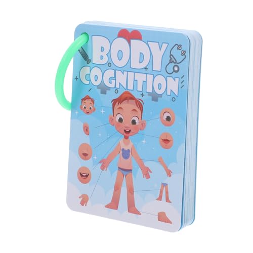 TOYANDONA 1 Satz Körperbewusstseinskarte -lernkarten Kleinkindspielzeug Schwarz-weiß-Kontrast-babyspielzeug Lernkarte Für Körperteile Klassenzimmerspiele Spiel Papier Sky-Blue TOYANDONA 1 Satz Körperbewusstseinskarte -lernkarten Kleinkindspielzeug Schwarz-weiß-Kontrast-babyspielzeug Lernkarte Für Körperteile Klassenzimmerspiele Spiel Papier Sky-Blue von TOYANDONA