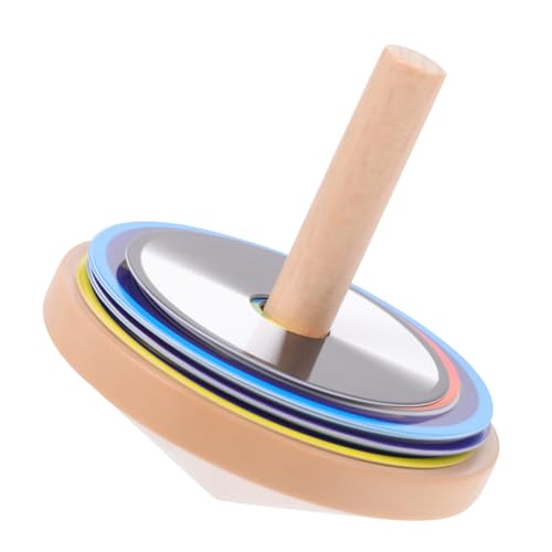 TOYANDONA 1 Satz Kreisel dartscheibe mitgebsel spielwaren Geschirr Kindergeburtstag mitgebsel süssigkeiten Kindergeburtstag Holzplatten Gyro- Gyroskop Papier von TOYANDONA