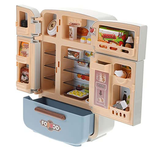 TOYANDONA 1 Satz Kühlspielzeugset Mini Lebensmittelspielzeug Kühlschrank Küchenspielzeug Plastik TOYANDONA 1 Satz Kühlspielzeugset Mini Lebensmittelspielzeug Kühlschrank Küchenspielzeug Plastik von TOYANDONA