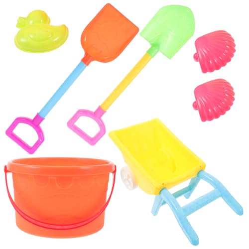 TOYANDONA 1 Satz Kunststoff Kunststoff -Strand-Essentials Große Netz-Strandtasche Baggerwerkzeug Plastik von TOYANDONA