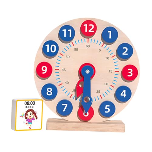 TOYANDONA 1 Satz Lernen Uhr Kleinkind Uhr Junge Dekoration Rebound-bälle Mit Armband Outdoor- Sport Handgelenk Bälle Bücherregal-Modell Farbuhr Kleinkind-Puzzle Hölzern TOYANDONA 1 Satz Lernen Uhr Kleinkind Uhr Junge Dekoration Rebound-bälle Mit Armband Outdoor- Sport Handgelenk Bälle Bücherregal-Modell Farbuhr Kleinkind-Puzzle Hölzern von TOYANDONA