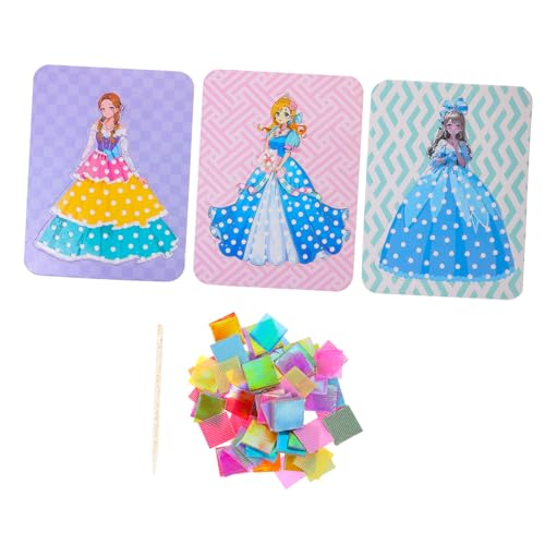 TOYANDONA Punktier-malset Für Die Dekoration 1 Set Prinzessinnenkleid Bastelspielzeug Handgefertigte Bastelwerkzeuge Für Jungen Und Mädchen von TOYANDONA