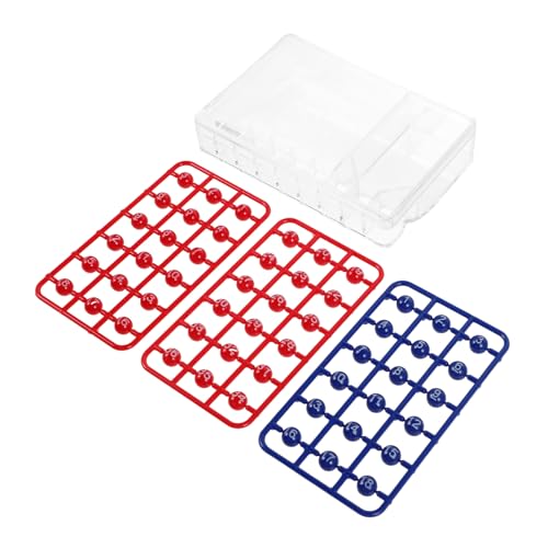 TOYANDONA 1 Satz Lotterienummernauswahl brettspiele glücksspiel Lotto Tombola Zahlenkugeln Bingo nummerierte Bälle Gewinnspielkugeln Tombola für Rifas Käfigball Plastik von TOYANDONA