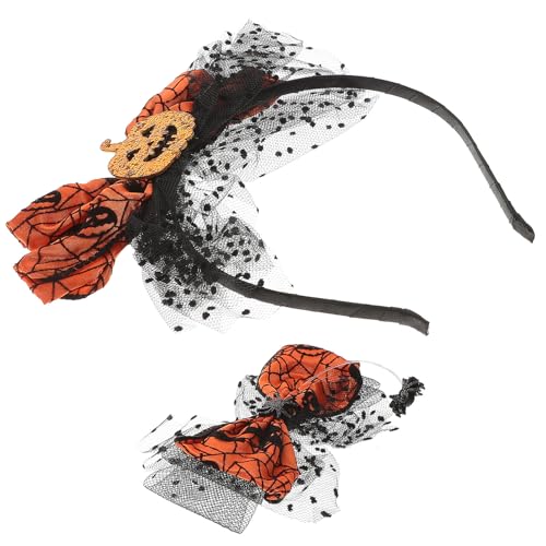 TOYANDONA 1satz Kürbis-haarspangen Und Haarband Für Junge Mädchen Halloween Haarschmuck Für Jungen Und Mädchen Teiliges Haarclip Haarreif Für Festliche Kostüme Und Foto-requisiten von TOYANDONA