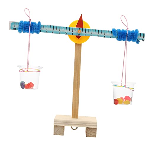 TOYANDONA 1 Satz Maßstabgetreues Modell Basteln Balance Waage DIY Waage Zum Herstellen Von Naturwissenschaftliches Lernset Für Bauspielzeug Aus Holz Hölzern von TOYANDONA