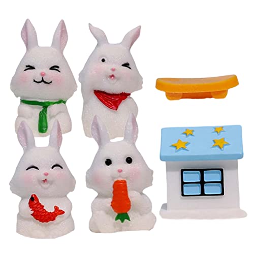 TOYANDONA 1 Set Mini-hasenfiguren Aus Kunstharz – Landschafts-Hasen- Für Auto Garten Puppenhaus TOYANDONA 1 Set Mini-hasenfiguren Aus Kunstharz – Landschafts-Hasen- Für Auto Garten Puppenhaus von TOYANDONA
