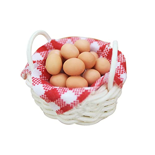 TOYANDONA Mini-Spielzeug Realistische Mini-Modelle Bastelset Rot Karierter Korb Für Miniatur-wohndekoration TOYANDONA Mini-Spielzeug Realistische Mini-Modelle Bastelset Rot Karierter Korb Für Miniatur-wohndekoration von TOYANDONA