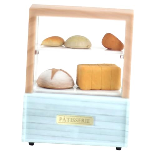 TOYANDONA 1 Satz Mini-Grillschrank Vakuum Puppenstuben-Toaster für kinderspielzeug minikühlschrank Puppenhaus Miniatur-Brotschrank Mini-Brotschrank Vitrine Plastik von TOYANDONA