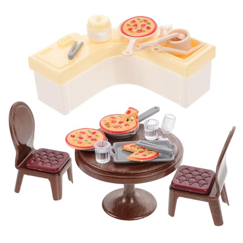 TOYANDONA 1 Satz Mini-Heimmodell bastelset basteln für kinderzimmer zubehör kinderspielzeug küchenspielzeug spielset Puppenstubenmöbel zubehör für puppenhaus Plastik von TOYANDONA