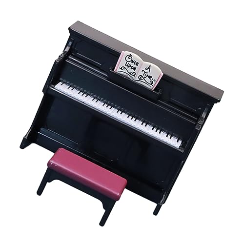 TOYANDONA 1 Satz Mini-Klavier-Ornament Miniaturmöbel Selber Machen Puppenhausklavier Puppenstubenmöbel Klavierminiatur Piano-Modell Mini-puppenhausmöbel Klavier Mini Plastik Black von TOYANDONA