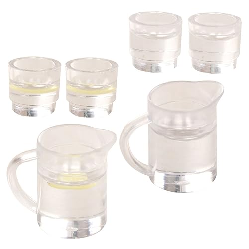 TOYANDONA 1satz Miniatur Wasser Und Zitronenwasser Set Für Zubehör Teiliges Dekorationsset Mini Wasserbecher Und Wasserkocher Für Kreative Spielsz Szenen von TOYANDONA