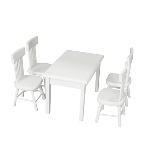 TOYANDONA 1 Satz Mini-Möbel puppenhausmöbel Miniature House Miniature Furniture Miniature Living Room Set Playhouse Decor Wohnzimmermöbel simulierte Möbel Kinderspielzeug Holz Weiß von TOYANDONA
