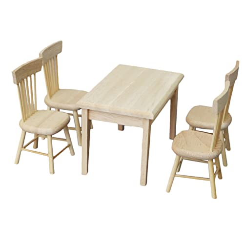 TOYANDONA 1 Satz Mini-Möbeldekoration für kinderspielzeug Living Room Furniture weihnachstsgeschenk Kid Toys Miniatur-Tischstühle Miniaturmöbel Mini-Tischstühle Holz TOYANDONA 1 Satz Mini-Möbeldekoration für kinderspielzeug Living Room Furniture weihnachstsgeschenk Kid Toys Miniatur-Tischstühle Miniaturmöbel Mini-Tischstühle Holz von TOYANDONA
