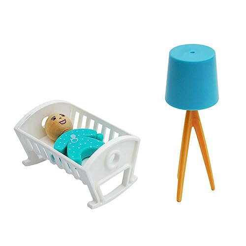 TOYANDONA 1 Satz Mini- -Ornamente babybett Kinderbett miniaturhaus Miniature House Kinderzimmer Dekoration Puppenhaus Minibett Puppenhaus Stehlampe Plastik Weiß TOYANDONA 1 Satz Mini- -Ornamente babybett Kinderbett miniaturhaus Miniature House Kinderzimmer Dekoration Puppenhaus Minibett Puppenhaus Stehlampe Plastik Weiß von TOYANDONA