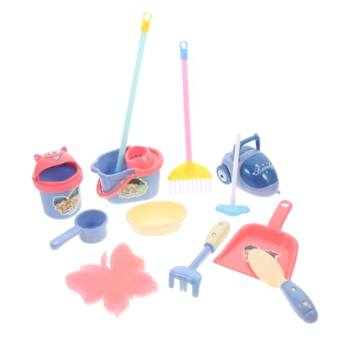 TOYANDONA 1 Satz Mini-Reinigungswerkzeug kinderstaubsauger - Reinigungstücher kinderspielzeuge Toys pädagogisches Simulation sauberes Werkzeug Abs von TOYANDONA