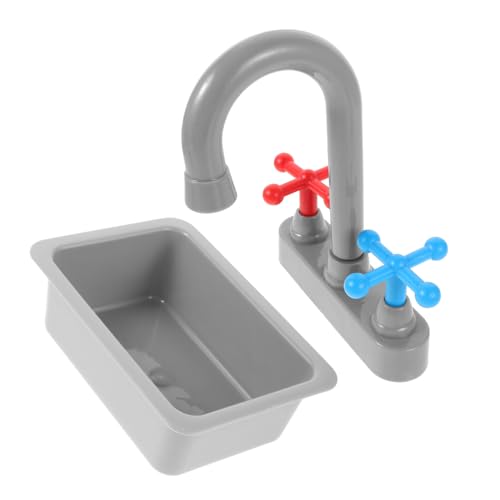 TOYANDONA 1 Satz Mini Spielküche Waschbecken mit Wasserhahn Realistisches Küchenzubehör für Fördert Kreatives Rollenspiel und Verantwortungsbewusstsein TOYANDONA 1 Satz Mini Spielküche Waschbecken mit Wasserhahn Realistisches Küchenzubehör für Fördert Kreatives Rollenspiel und Verantwortungsbewusstsein von TOYANDONA