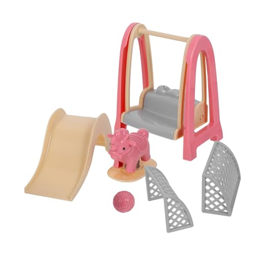 TOYANDONA 1 Satz Mini- Spielplatz Ball für Kinderzimmer Puppenhaus Zubehör Minischaukel Mini-Strandaccessoires Mini-House-Szenendekor Schwungspielzeug Metall von TOYANDONA
