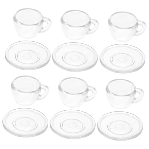 TOYANDONA 1 Satz Mini-Tasse bastelsets für bastelzeug für kunstoffbecher Teegeschirr Geburtstagsgeschenke Toys Mini-Teetasse Mini-Hausversorgung Plastik von TOYANDONA